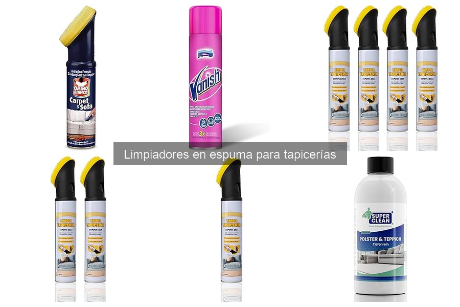 Mantenimiento de tapicerías tras usar limpiadores en espuma