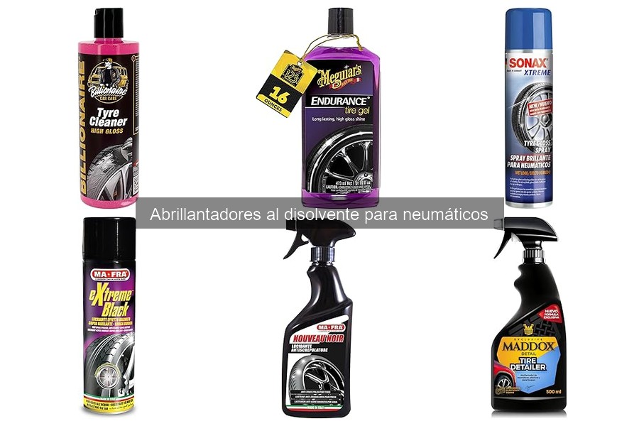 Mejores abrillantadores al disolvente para neumáticos