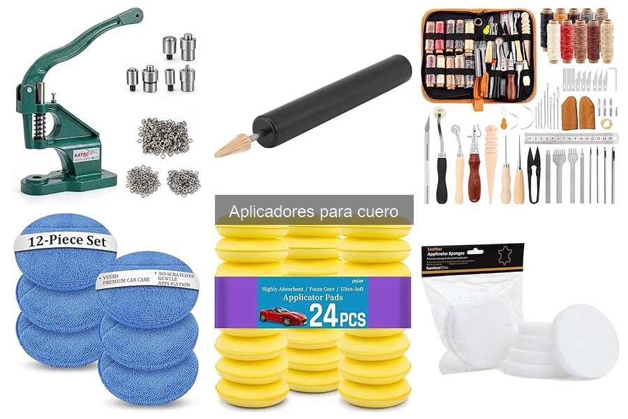 Mejores aplicadores para cuero disponibles en Amazon