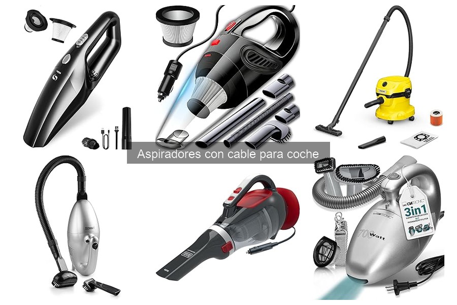 Mejores aspiradores con cable para coche en 2023