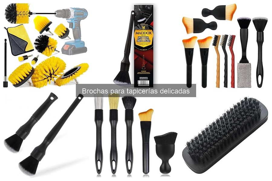 Mejores brochas para tapicerías delicadas: comparativa 2023