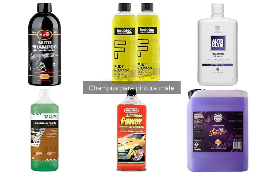 Mejores champús para pintura mate: Opiniones de usuarios