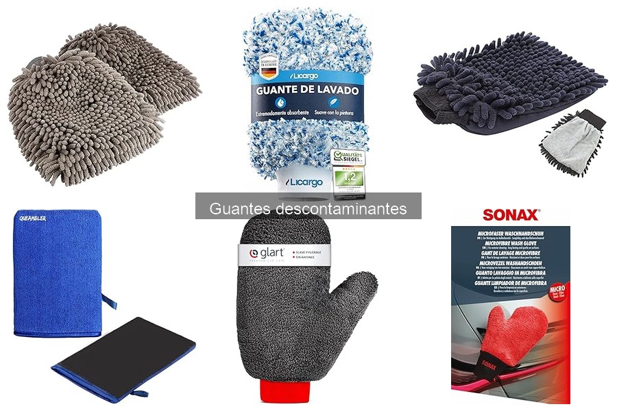 Mejores guantes descontaminantes para limpiar la pintura del coche