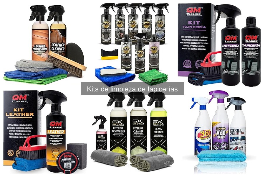 Mejores kits de limpieza de tapicerías para coches familiares
