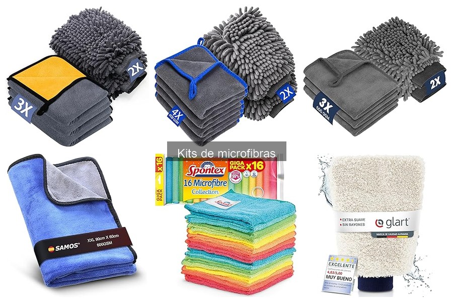 Mejores kits de microfibras para detailing de coches