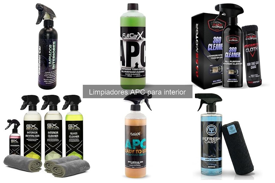 Mejores limpiadores APC para manchas difíciles en interiores