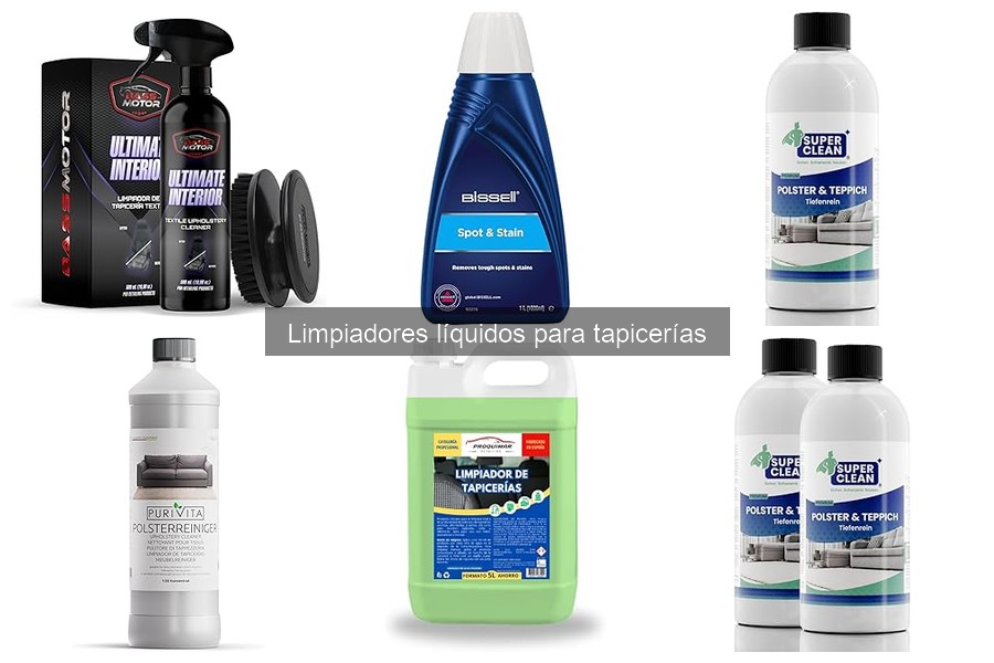 ** Mejores limpiadores líquidos para tapicerías de coches