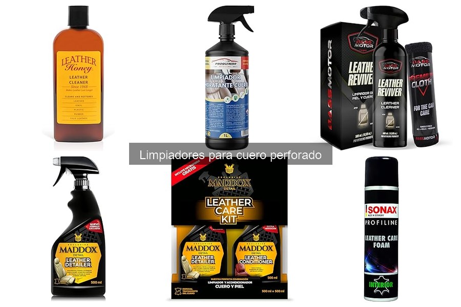 Mejores limpiadores para cuero perforado en coches