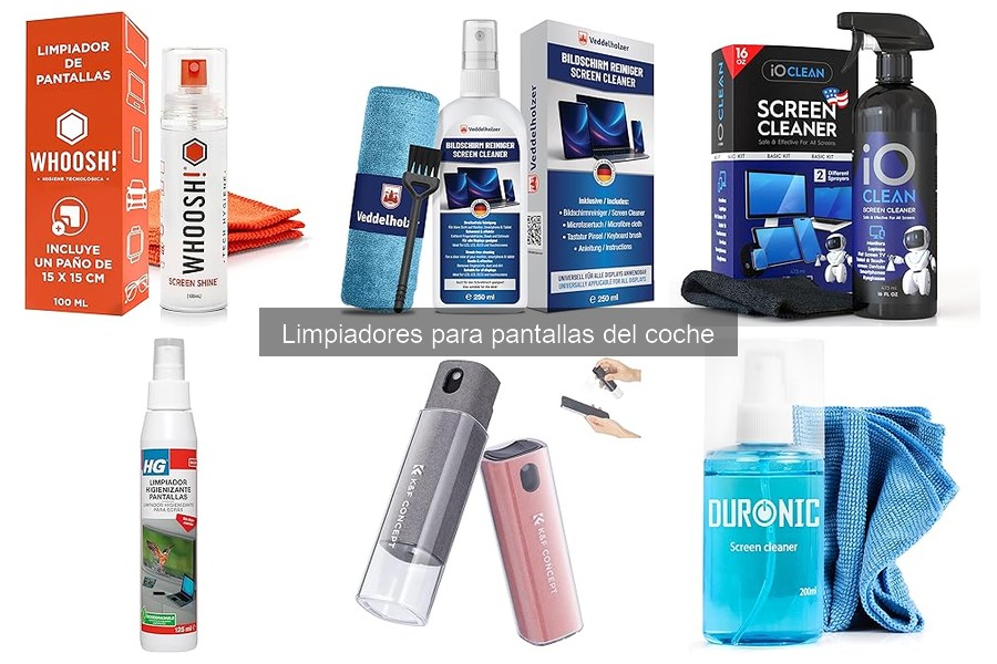 Mejores limpiadores para pantallas de coche 2023: Comparativa