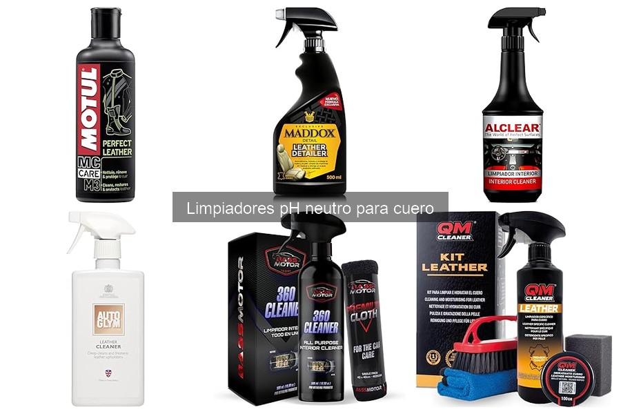Mejores limpiadores pH neutro para cuero: comparativa