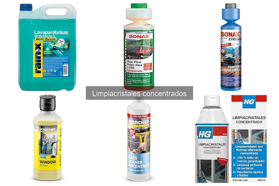 Mejores marcas de limpiacristales concentrados para tu coche