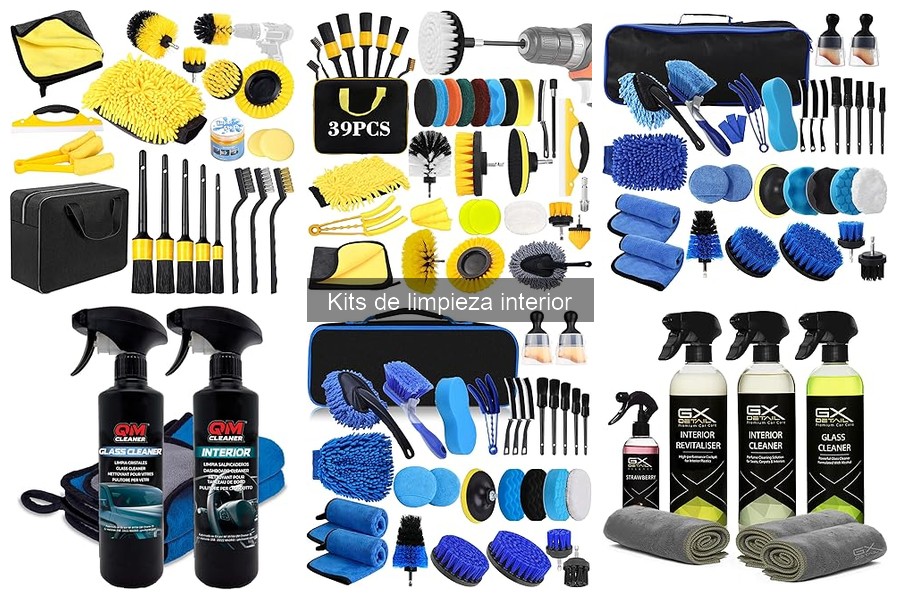 Mejores ofertas de kits de limpieza interior para coches