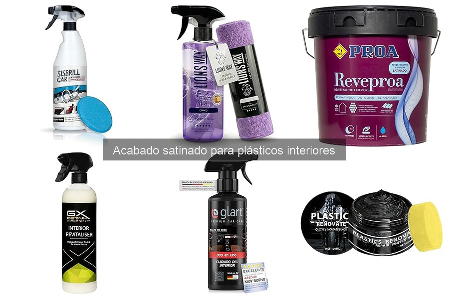 Mejores ofertas en productos de acabado satinado para plásticos
