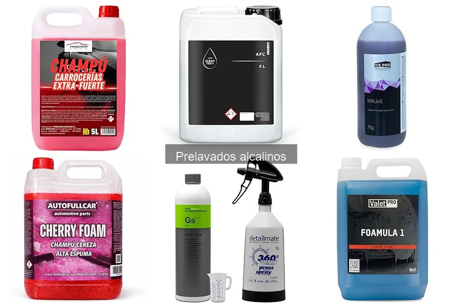 Mejores prelavados alcalinos para coches de lujo