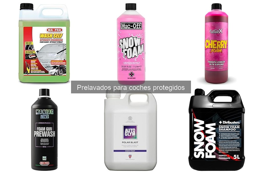 Mejores prelavados para coches protegidos: comparativa 2023