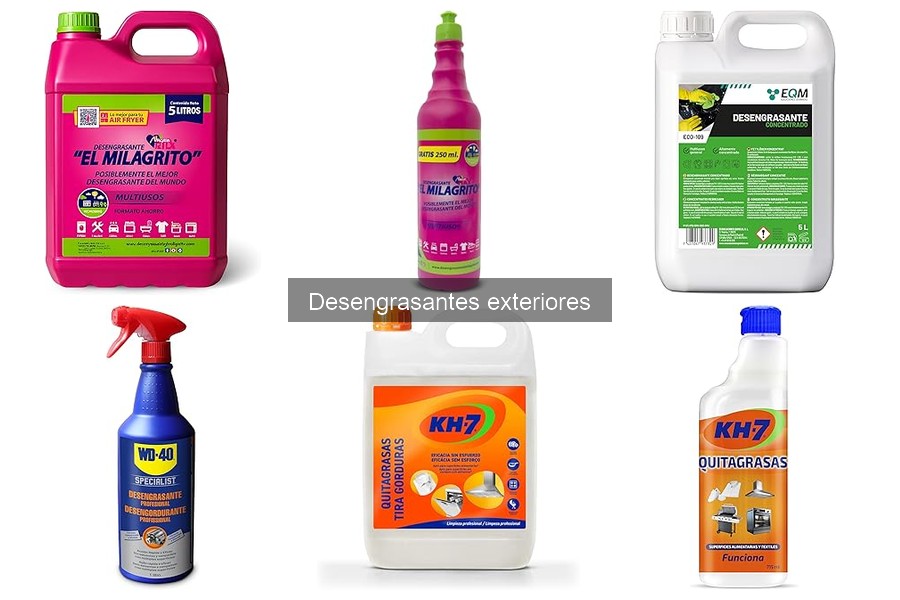 Opiniones sobre desengrasantes exteriores: KH7, Milagrito y EQM