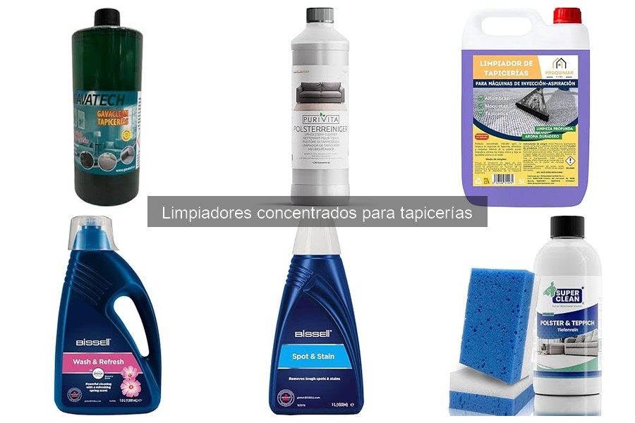 Opiniones sobre limpiadores concentrados para tapicerías