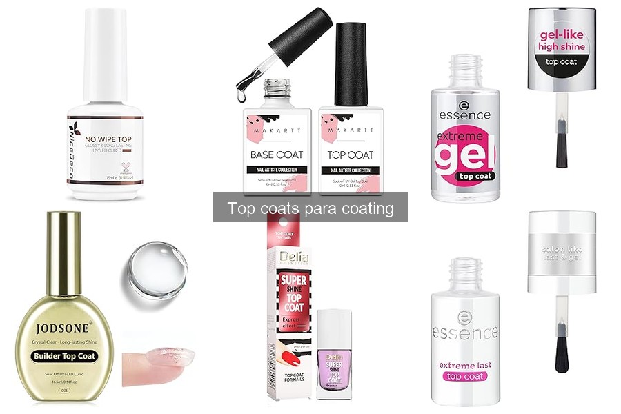 Problemas comunes al usar top coats para coating