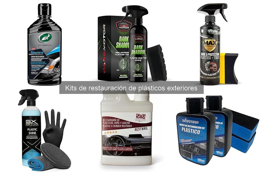 Productos que no debes mezclar con kits de plásticos exteriores