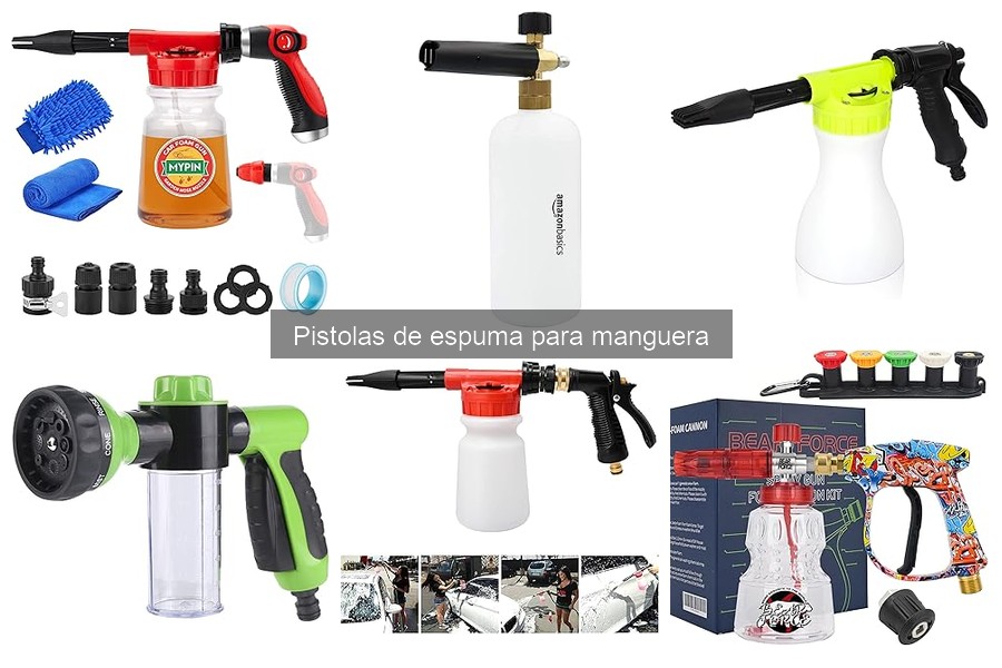 ¿Qué es una pistola de espuma para manguera y cómo funciona?