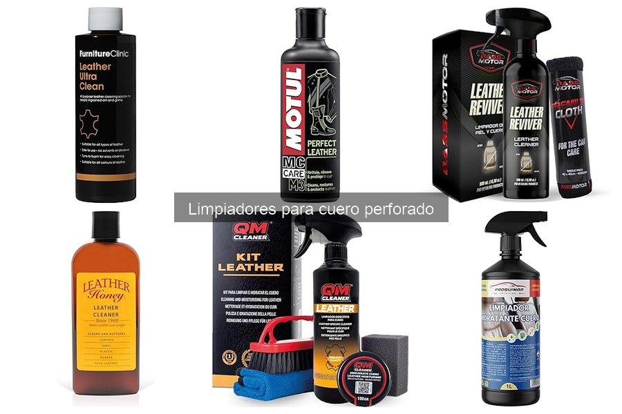 ¿Qué hacer si el limpiador dañó el cuero perforado?