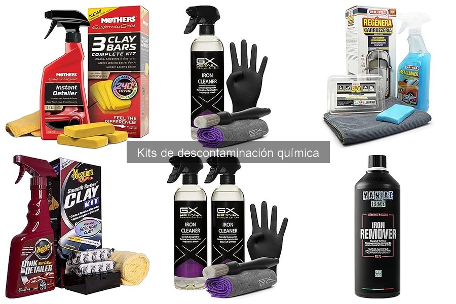 ¿Qué incluye un kit de descontaminación química para coches?
