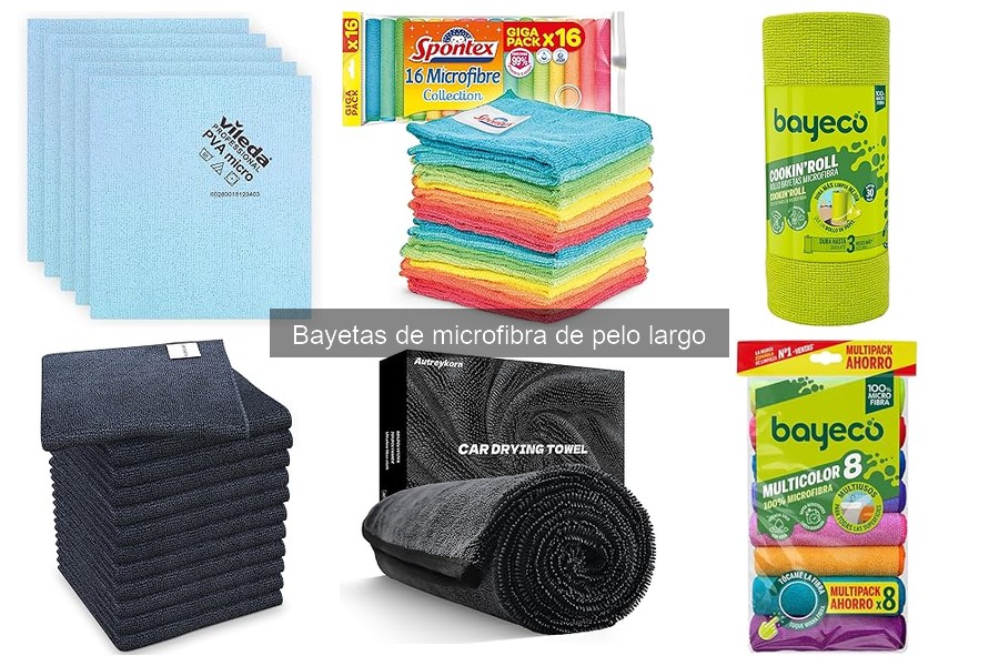 ¿Qué son las bayetas de microfibra de pelo largo? Beneficios