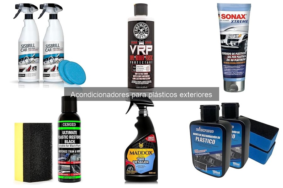 ¿Qué son los acondicionadores para plásticos exteriores?