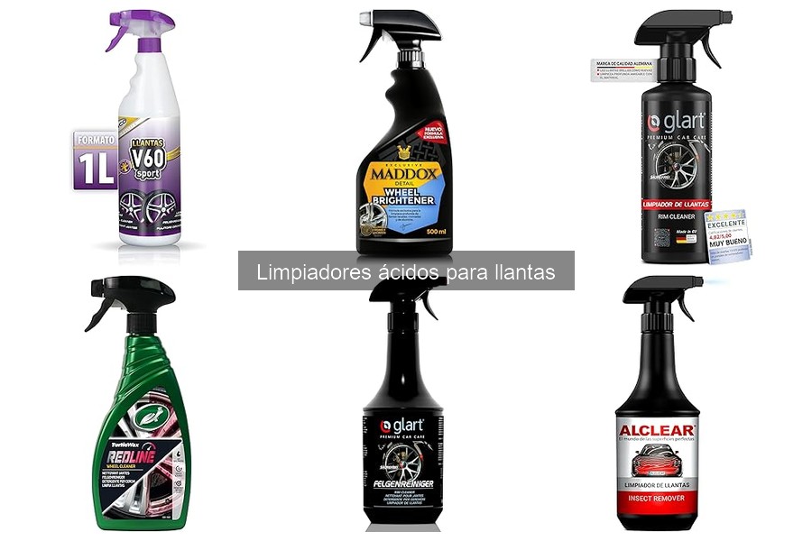 ¿Qué son los limpiadores ácidos para llantas? Descubre su uso