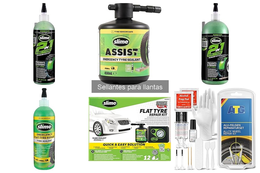 Sellantes para llantas de motocicletas vs. automóviles