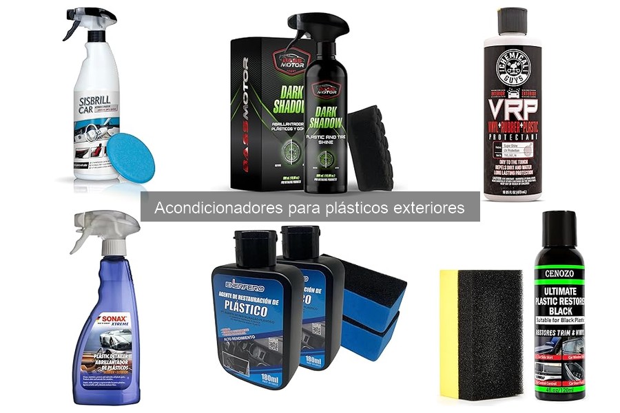 ¿Son dañinos los acondicionadores para plásticos exteriores?