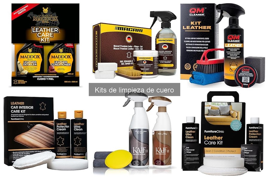 ¿Son seguros los kits de limpieza de cuero para todos los tipos?