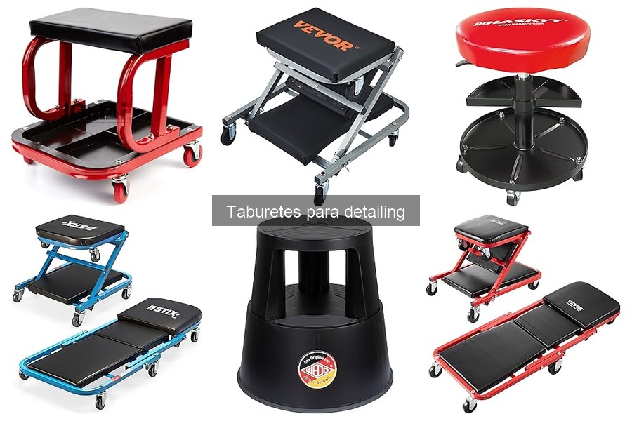 ¿Taburetes con Ruedas o Sin Ruedas para Detailing?