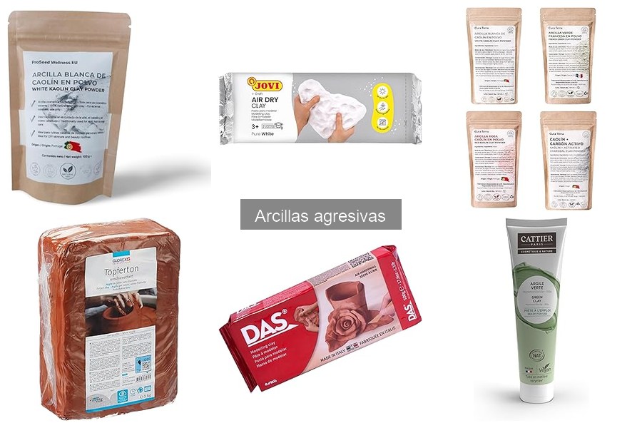 Tipos de arcillas agresivas y sus características