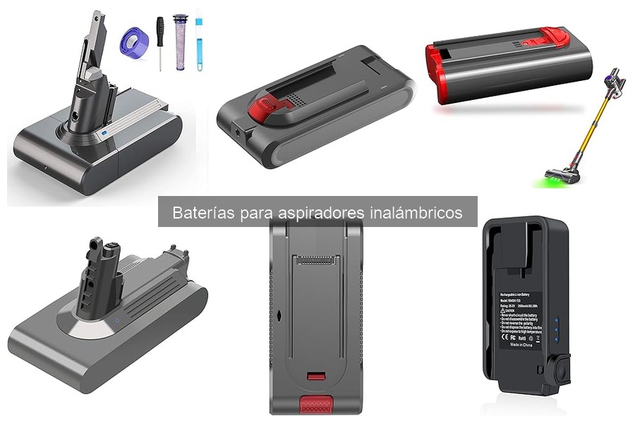 Tipos de baterías compatibles con aspiradores inalámbricos