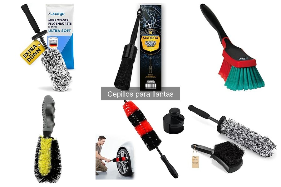 Tipos de cepillos para llantas y sus usos en limpieza