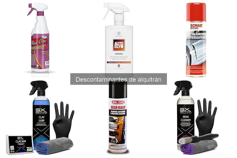 Tipos de descontaminantes de alquitrán para tu coche
