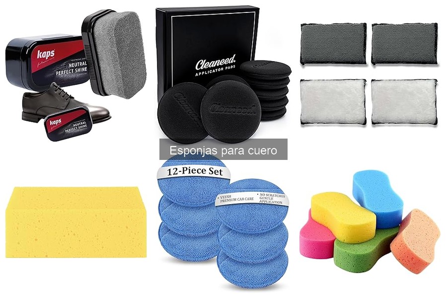 Tipos de esponjas para cuero: diferencias y usos