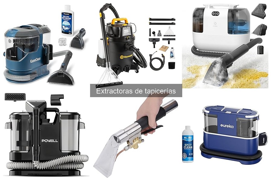Tipos de extractoras de tapicerías: características y usos
