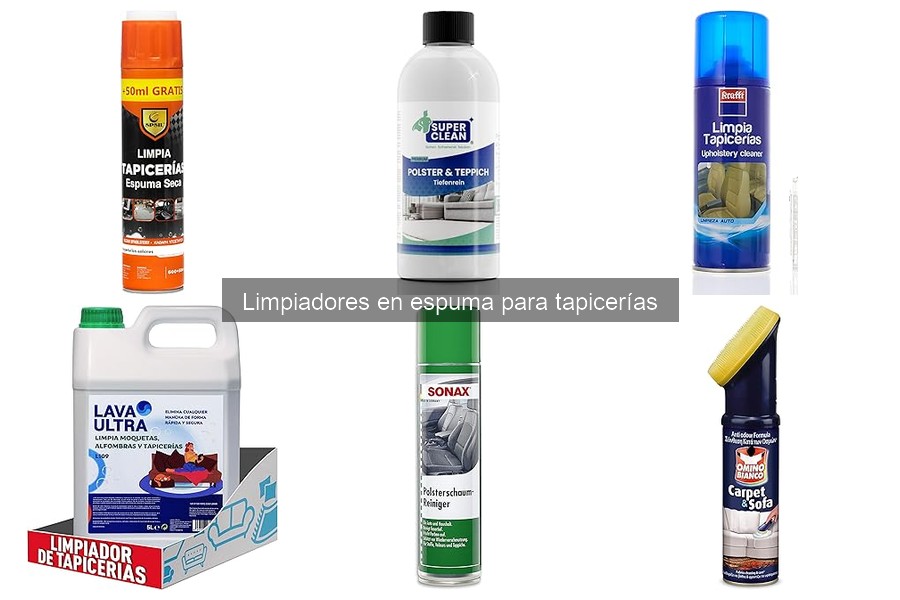 Tipos de limpiadores en espuma para tapicerías: guía útil