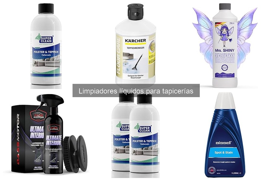 Tipos de limpiadores líquidos para tapicerías: guía completa