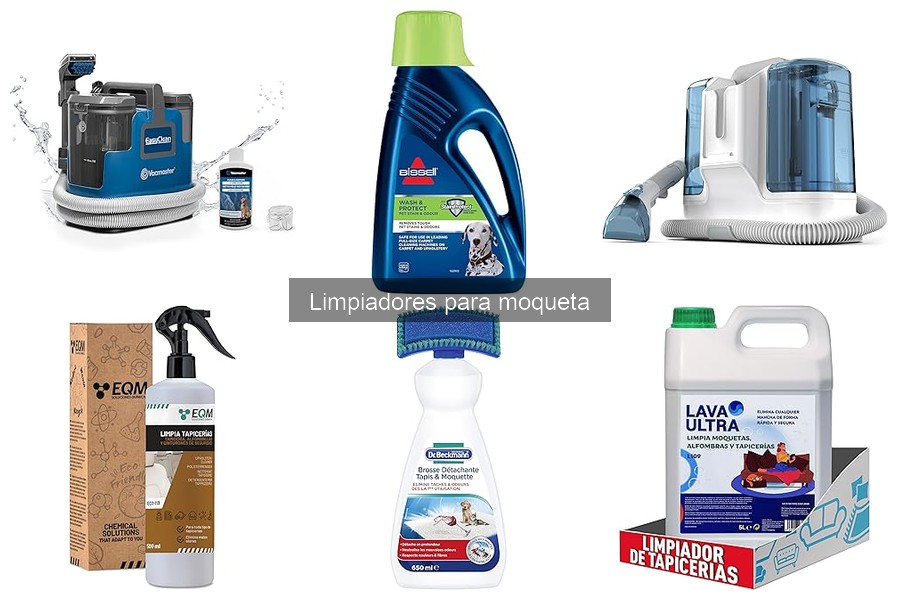 Tipos de limpiadores para moqueta: Espuma, líquido y spray