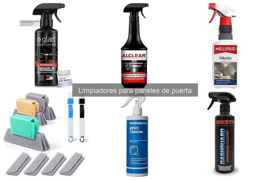 Tipos de limpiadores para paneles de puerta del coche