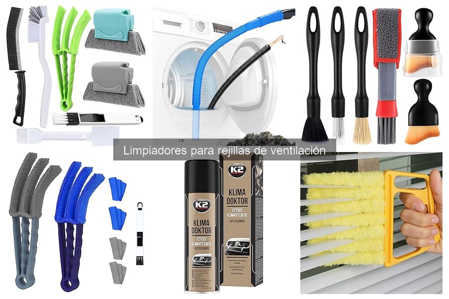Tipos de limpiadores para rejillas de ventilación del coche