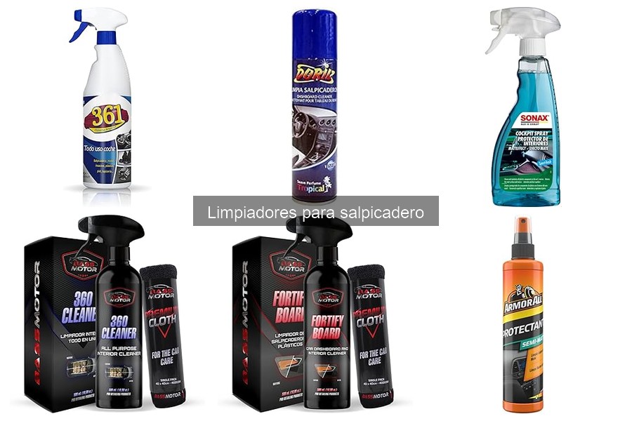 Tipos de limpiadores para salpicadero: spray, líquidos y más