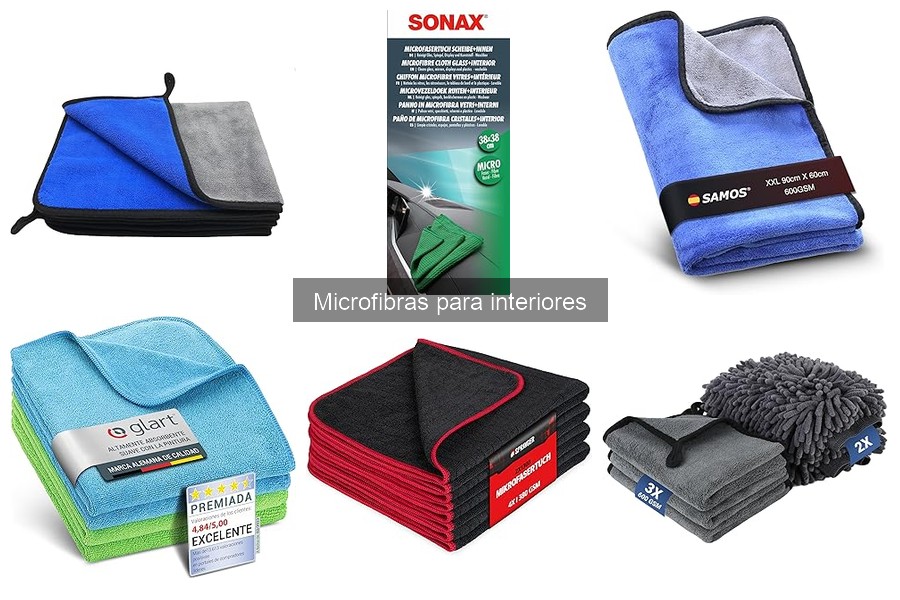 Tipos de microfibras para interiores de coche: Guía completa