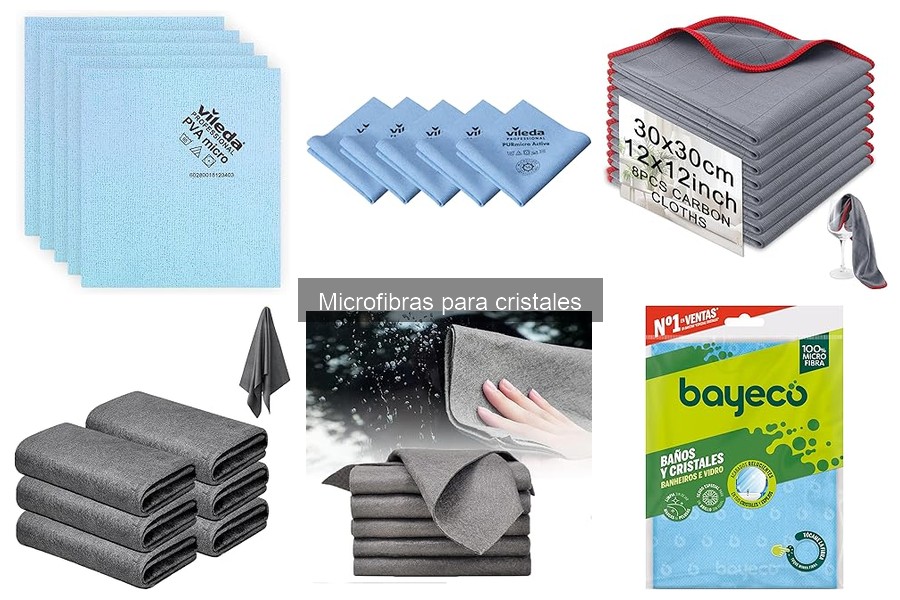 Tipos de microfibras para limpiar cristales y sus características