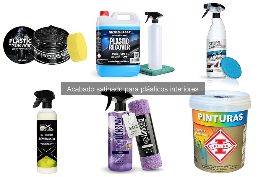 Tipos de pinturas y spray para acabado satinado en plásticos