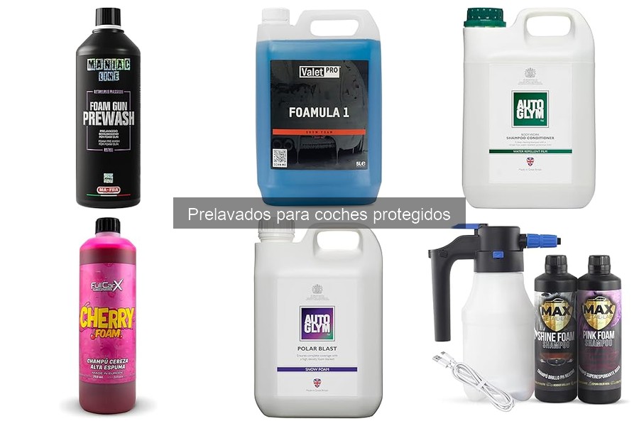 Tipos de prelavados para coches protegidos: guía completa