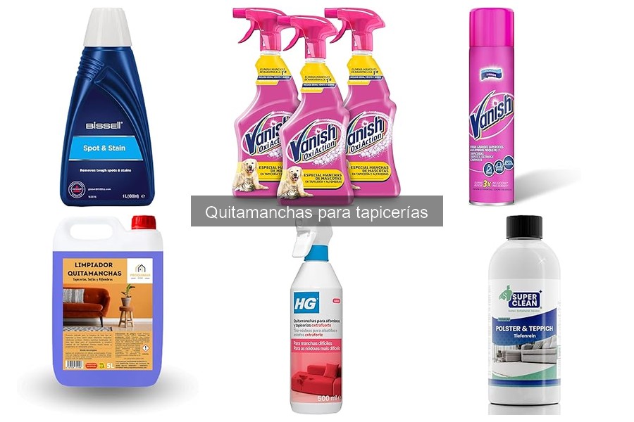 Tipos de quitamanchas para tapicerías: ¿Cuál elegir?